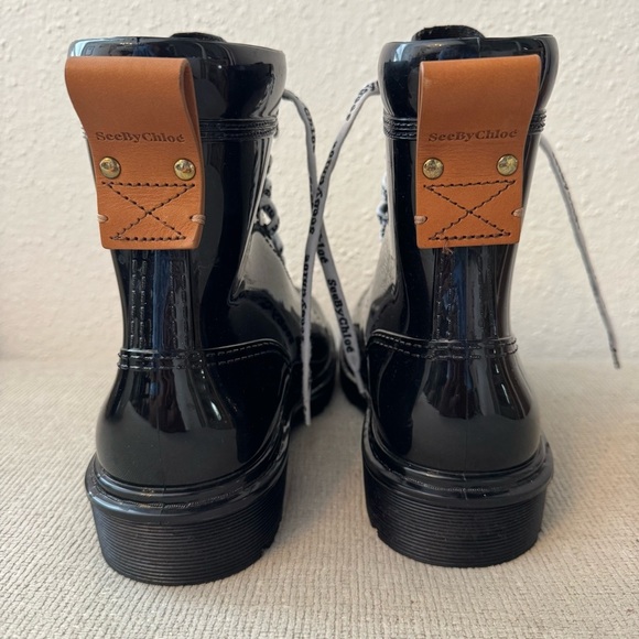 See by Chloé Women's Florrie Rain Boots Sz. 37 (7) - Picture 6 of 12